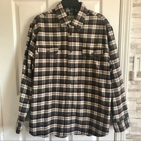 In Like-New JACHS Men’s Thick Heavy Flannel Button Down Shirt Size XL - Picture 1 of 8